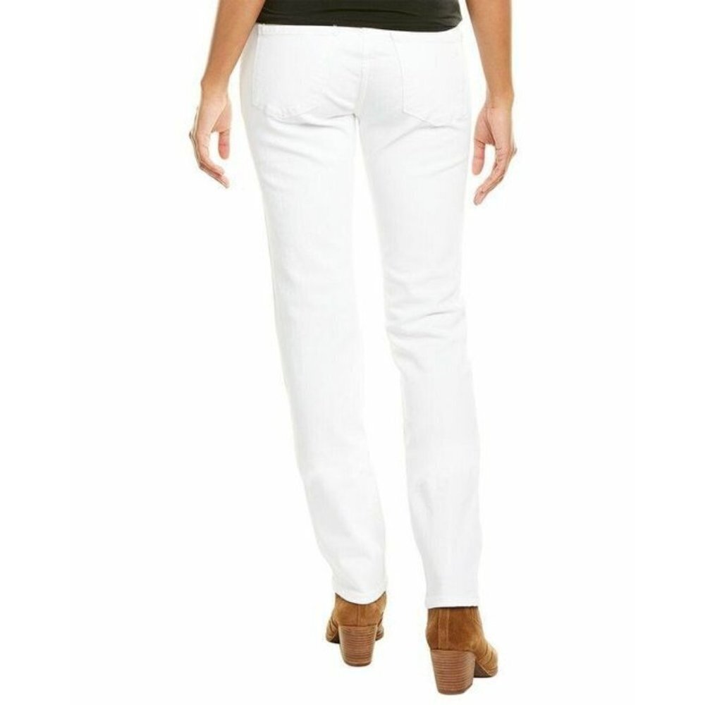 DL1961 Women's Coco Curvy Straight White Jeans Size 28 Inseam 34"